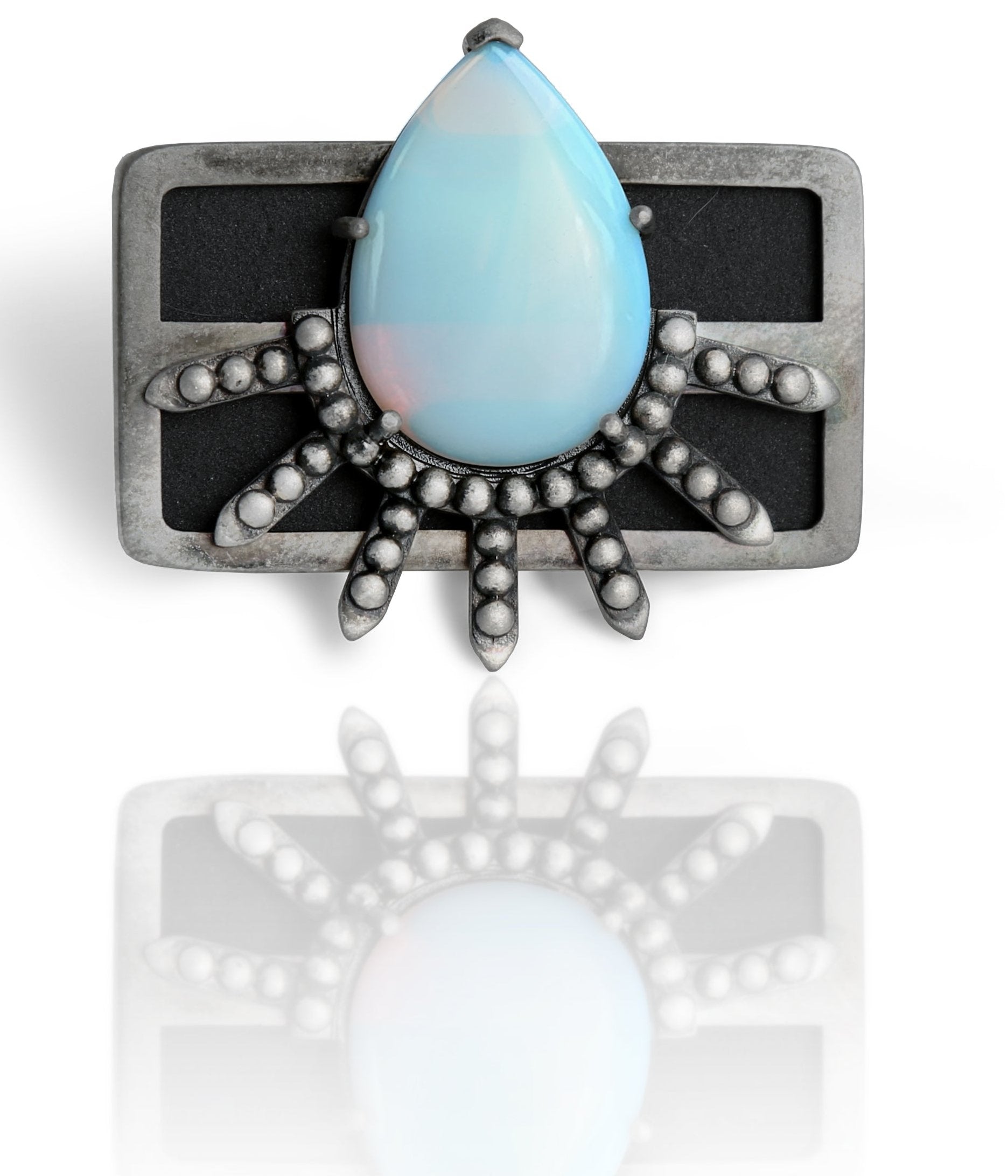 アクセサリー rara Dinosaur Agate and Tundra Sapphire Necklace — ANDREA LI